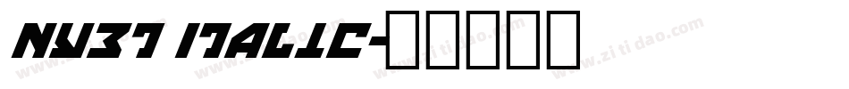 Nyet Italic字体转换